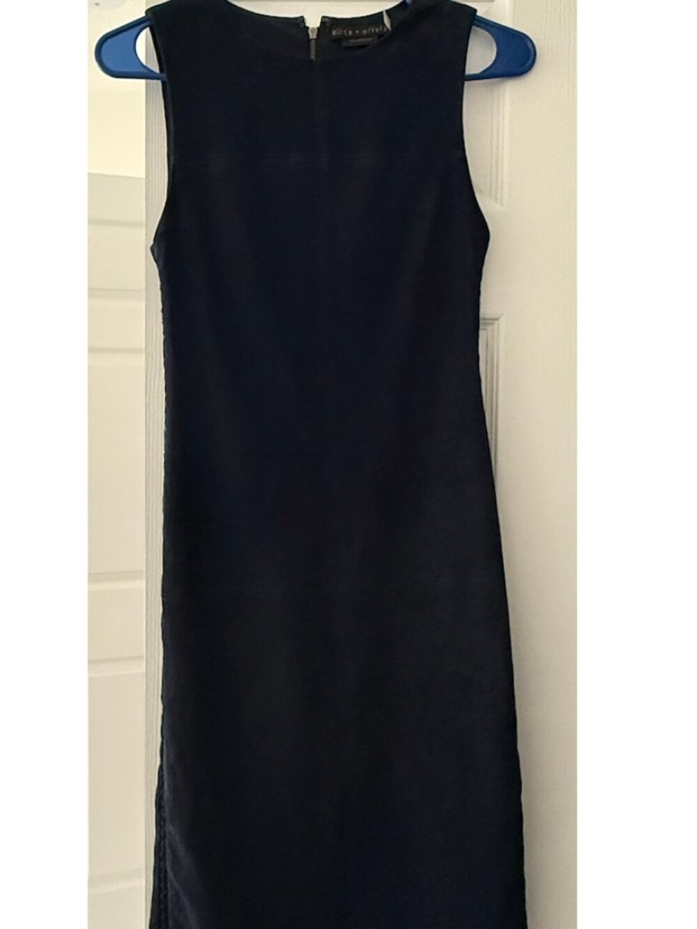 Alice and Olivia Lamb Leather Dress
